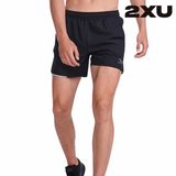 2XU Men Aero 5 Inch Shorts - Black / Silver Reflective