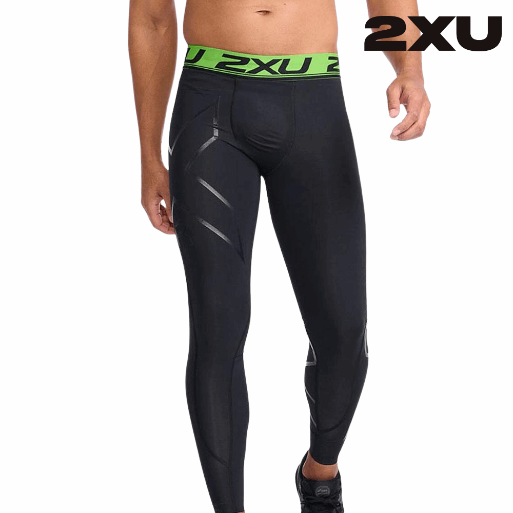 2XU Men Refresh Recovery Compression Tights - Black / Nero