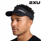 2XU Unisex Run Visor - Black / Black