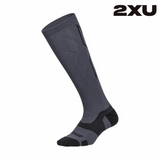 2XU Unisex Vectr Light Cushion Full Length Socks - Black / Titanium