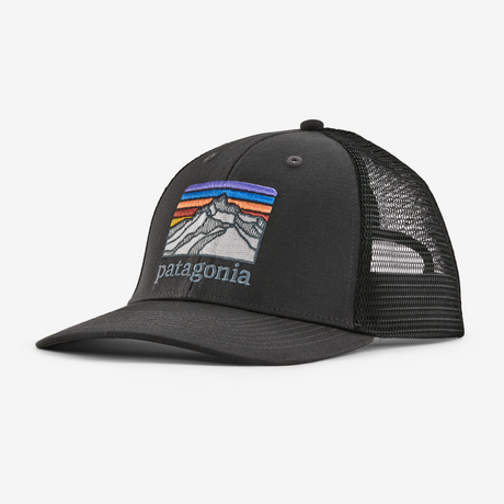 Patagonia Line Logo Ridge LoPro Trucker Hat - Ink Black