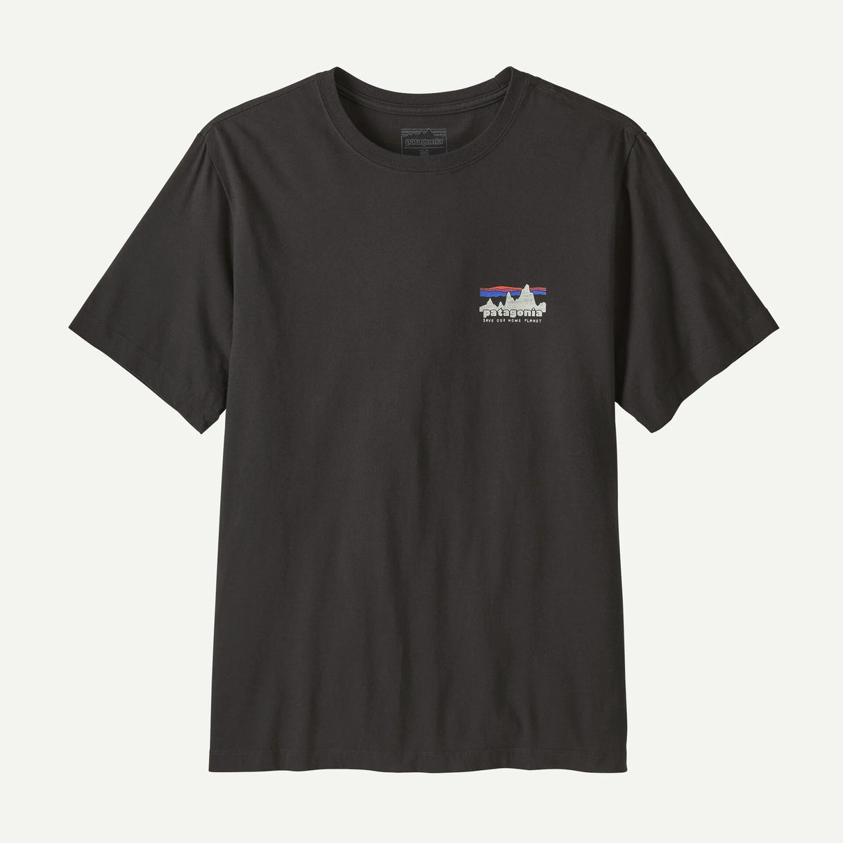 Explore Patagonia Men '73 Skyline T-Shirt - Ink Black for trail, outdoor & lifestyle use | Liv Activ Singapore