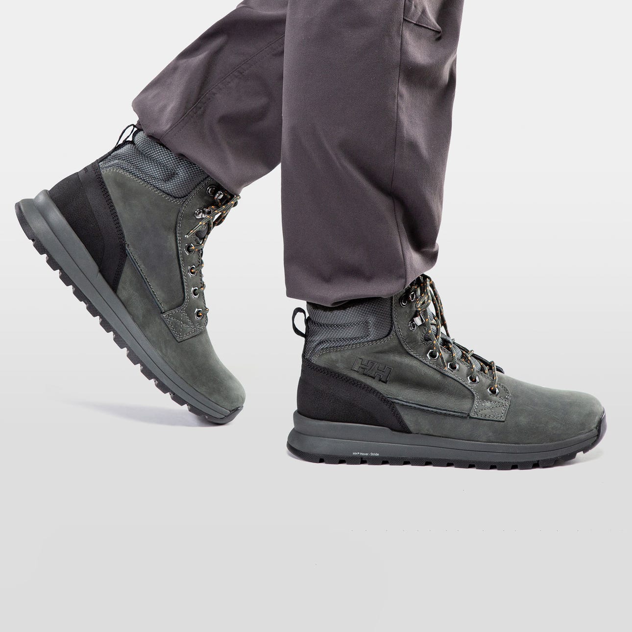 Helly Hansen Men Kelvin Lx Waterproof Leather Boots - Charcoal