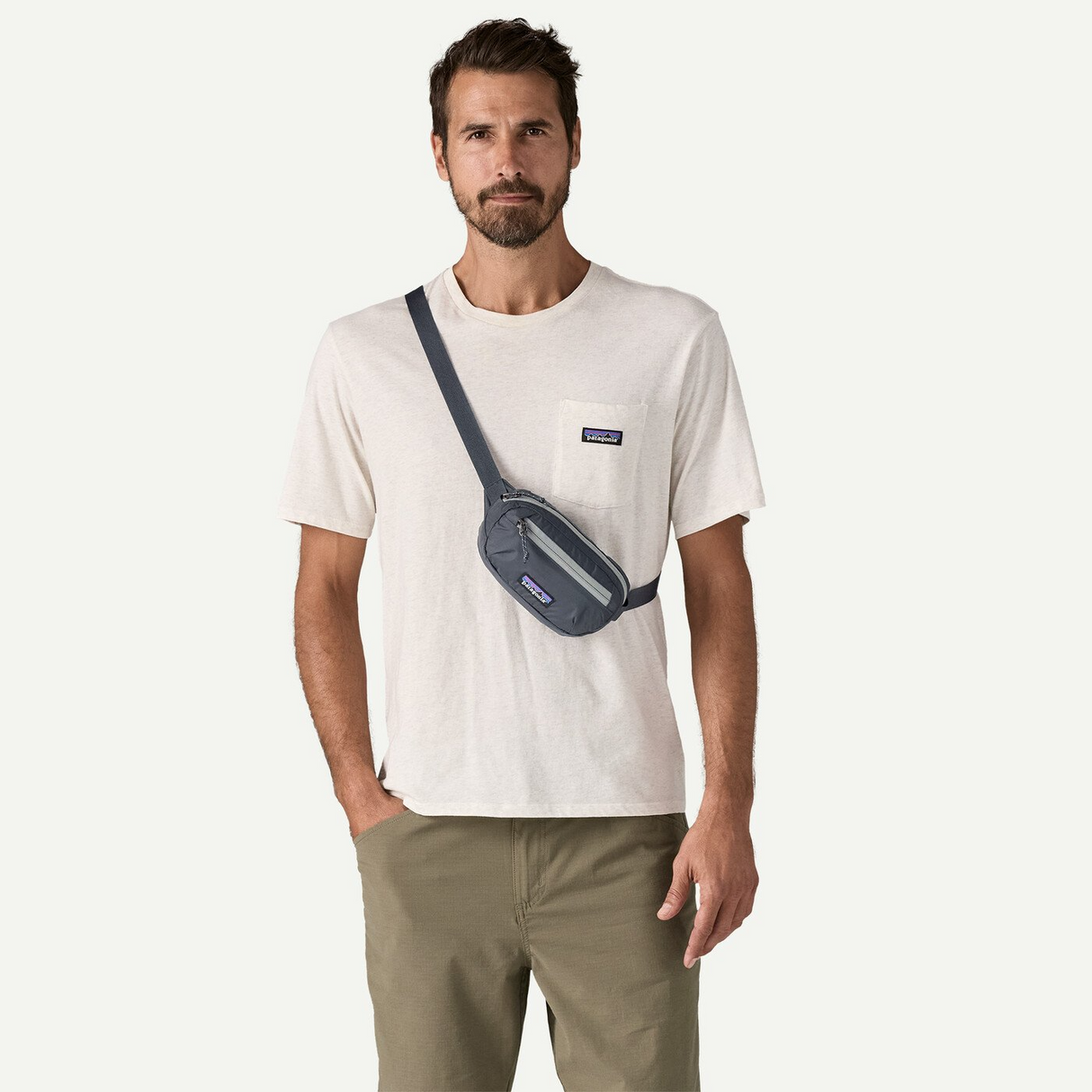Explore Patagonia Terravia Mini Hip Pack 1L - Smolder Blue for trail, outdoor & lifestyle use | Liv Activ Singapore