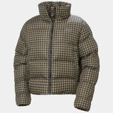 Helly Hansen Women Jade Puffer Jacket - Sepia Houndstooth AOP