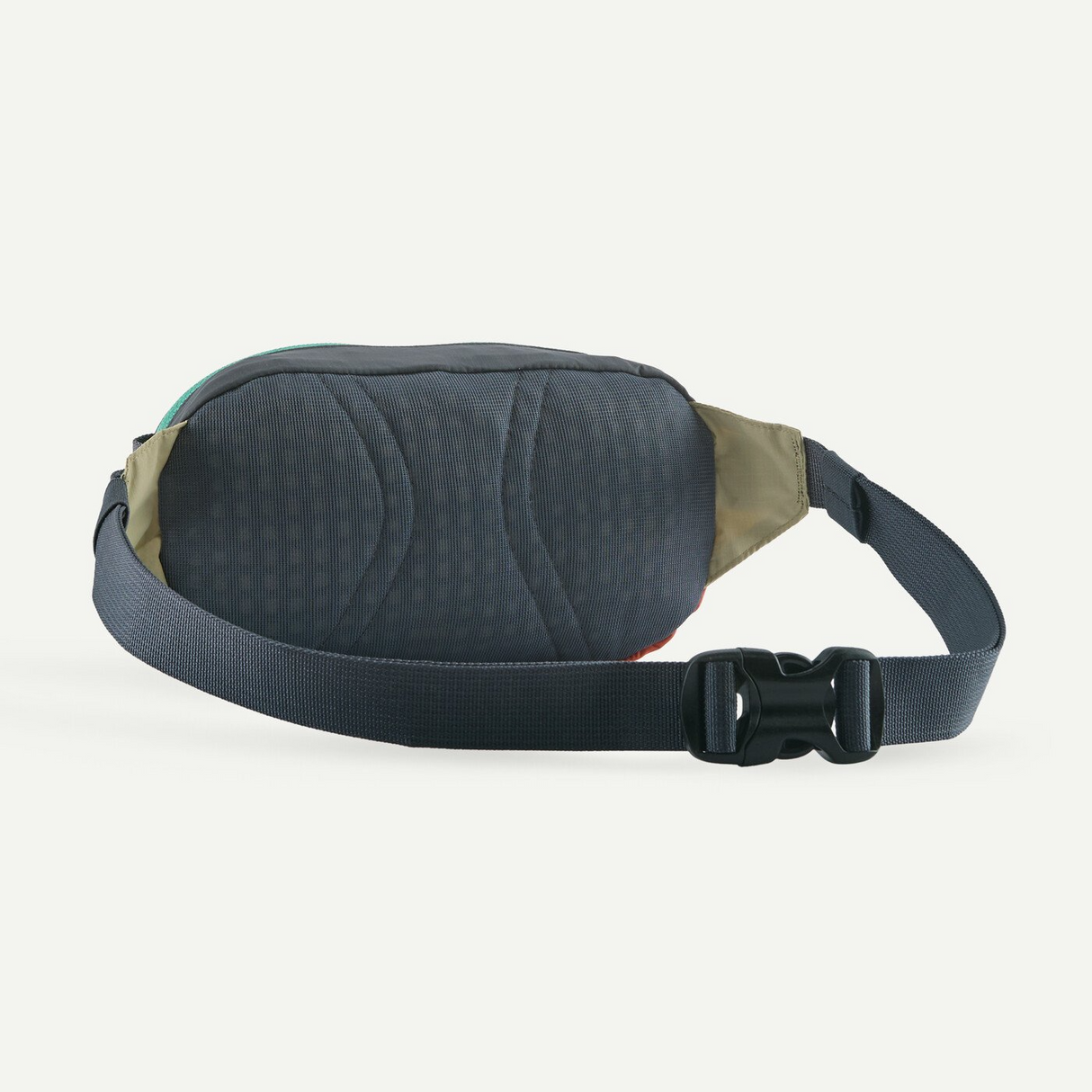 Explore Patagonia Terravia Mini Hip Pack 1L - Patchwork: Gumtree Green for trail, outdoor & lifestyle use | Liv Activ Singapore