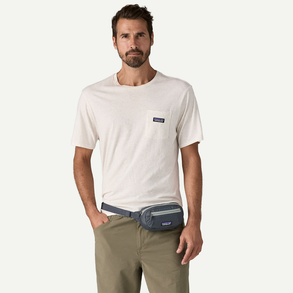 Explore Patagonia Terravia Mini Hip Pack 1L - Smolder Blue for trail, outdoor & lifestyle use | Liv Activ Singapore