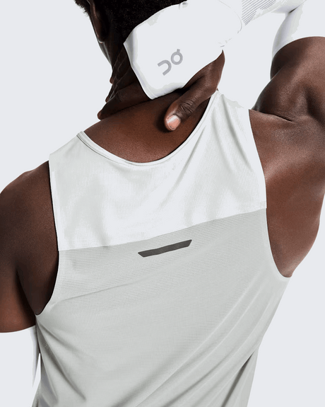 Explore On Men Performance Tank - Iceberg / Tin for trail, outdoor & lifestyle use | Liv Activ Singapore