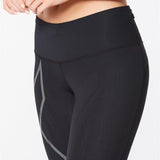 2XU Women Light Speed Mid-Rise Compression Tights - Black / Black Reflective