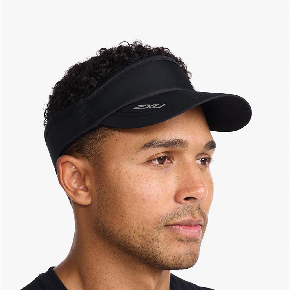 2XU Unisex Run Visor - Black / Black