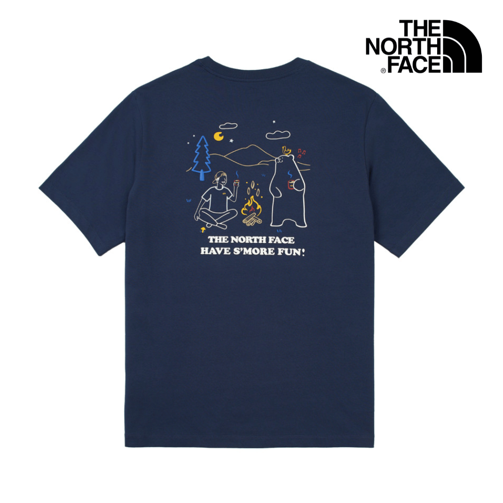 The North Face Unisex RLX Summer Camp SS Tee Graphic - AP Summit Navy