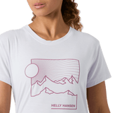 Explore Helly Hansen Women Skog Graphic T-Shirt - Even Light Purple for trail, outdoor & lifestyle use | Liv Activ Singapore