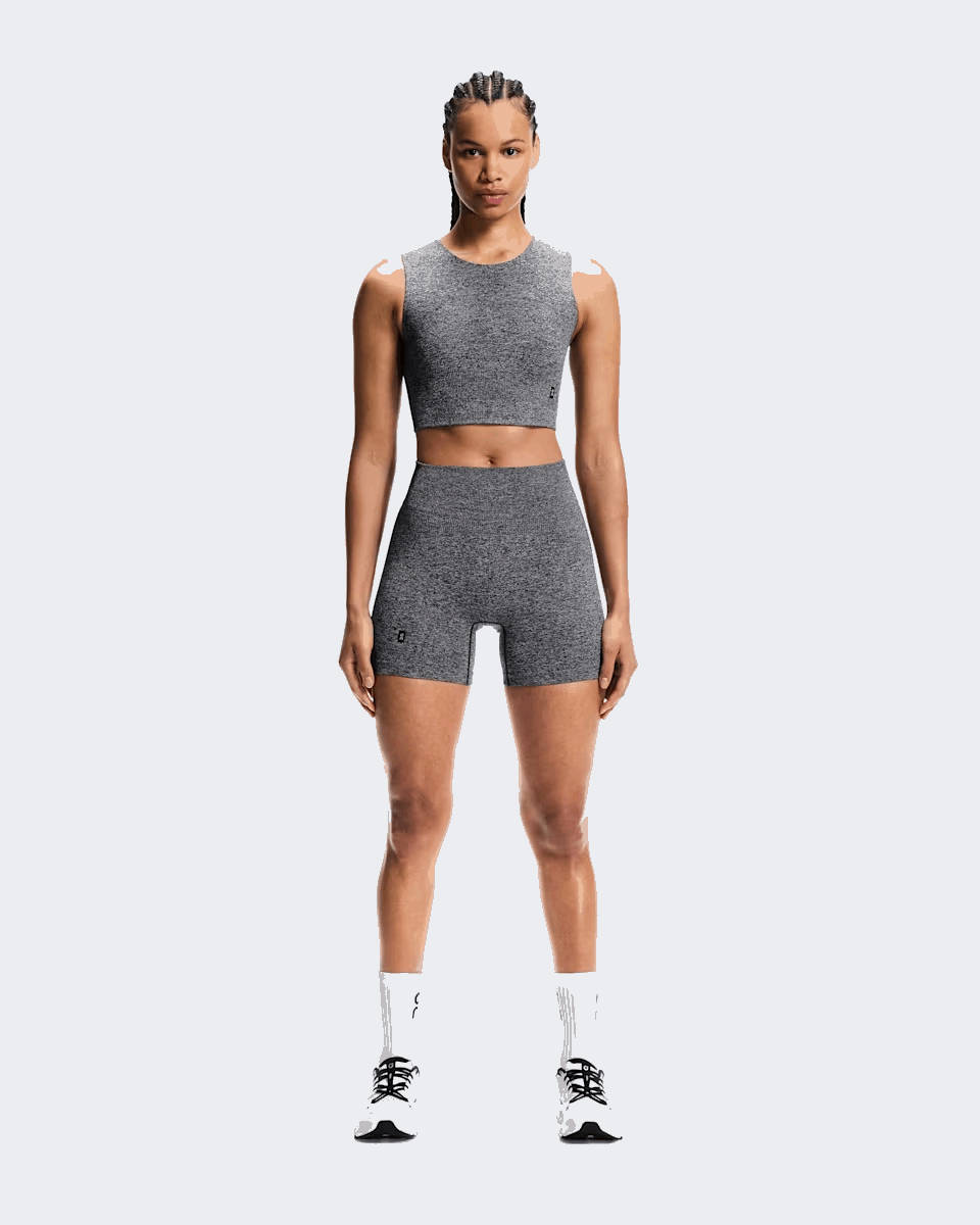 Explore On Women Studio Knit Crop - Graphite / Heather for trail, outdoor & lifestyle use | Liv Activ Singapore