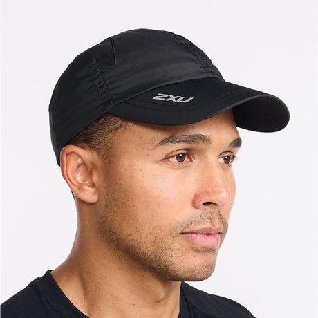 2XU Unisex Run Cap - Black / Black