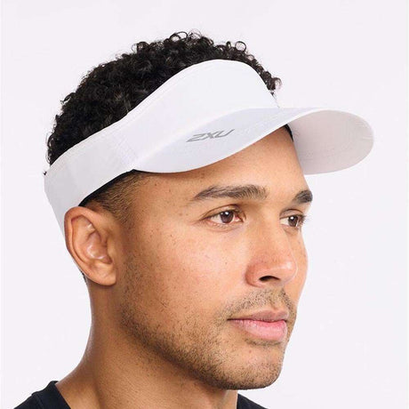 2XU Unisex Run Visor - White / White