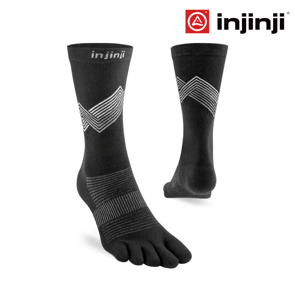 Injinji Run Lightweight Crew Coolmax - Black – Liv Activ