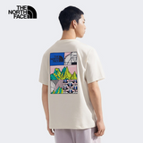 The North Face Unisex TDC Mountain II SS Tee Graphic - AP White Dune