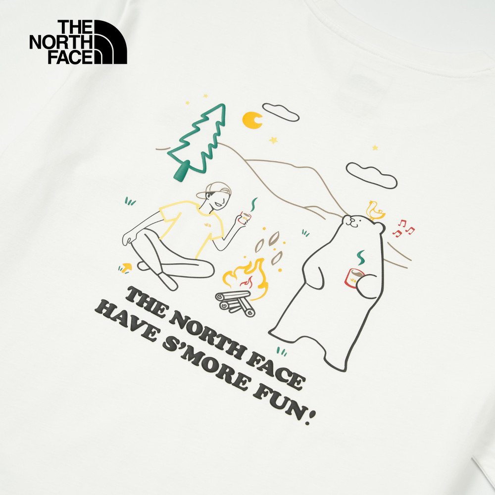 The North Face Unisex RLX Summer Camp SS Tee Graphic - AP TNF White