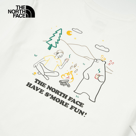 The North Face Unisex RLX Summer Camp SS Tee Graphic - AP TNF White