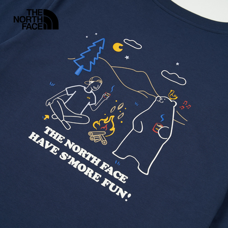 The North Face Unisex RLX Summer Camp SS Tee Graphic - AP Summit Navy