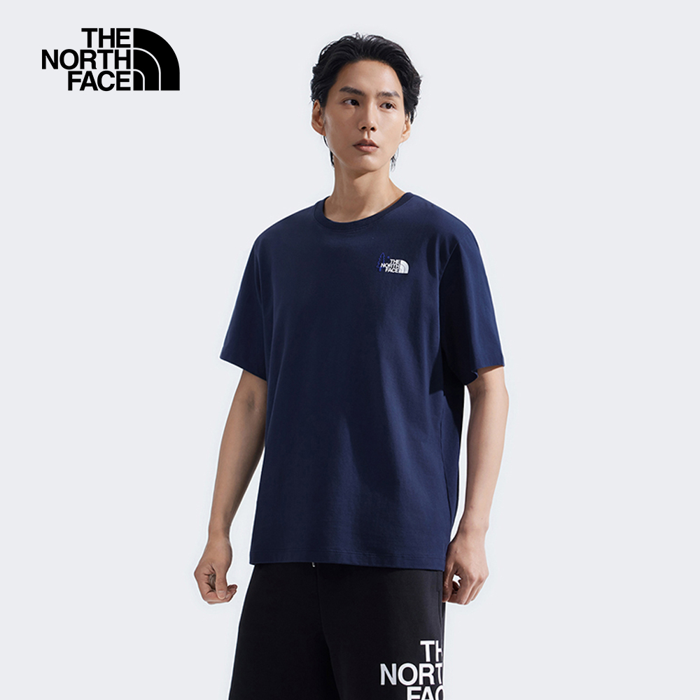 The North Face Unisex RLX Summer Camp SS Tee Graphic - AP Summit Navy