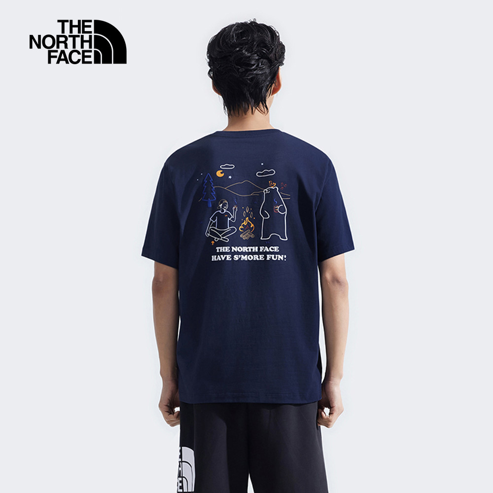 The North Face Unisex RLX Summer Camp SS Tee Graphic - AP Summit Navy