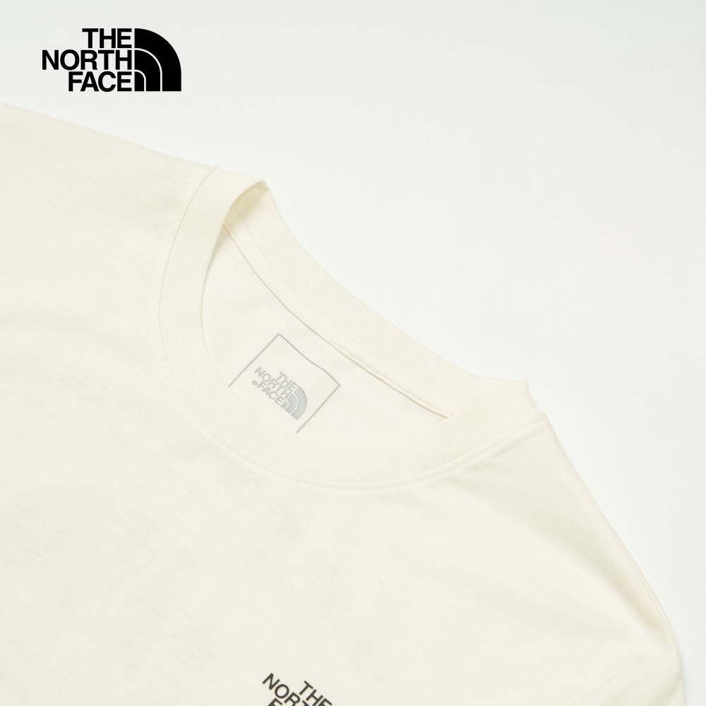The North Face Men SS Immersed Outdoors Grid Tee Graphic - AP White Dune