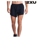 2XU Men Light Speed Stash 5 Inch Shorts - Black / Black Reflective