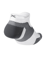 2XU Unisex Vectr Light Cushion No Show Socks - White / Grey