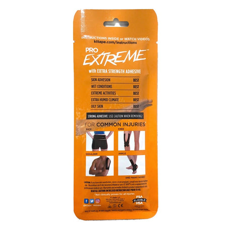 KT Tape Pro Extreme 3 Strip Sample Pack - Jet Black