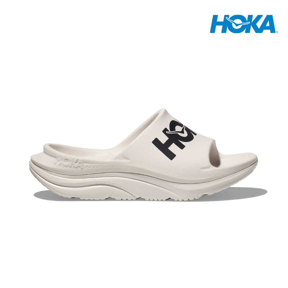 HOKA Unisex Ora Athletic Slide White Black – Liv Activ