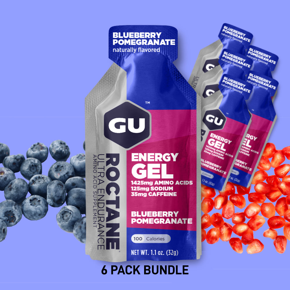 (6 Packs) GU Roctane Gel Blueberry Pomegranate