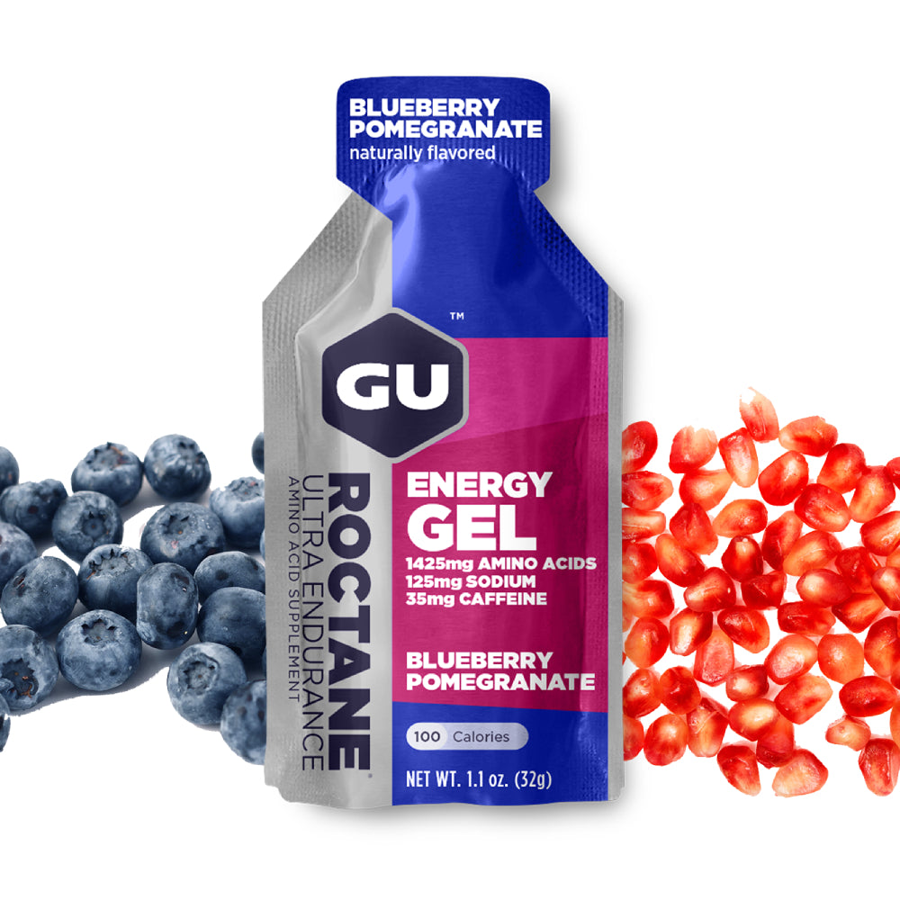 (6 Packs) GU Roctane Gel Blueberry Pomegranate