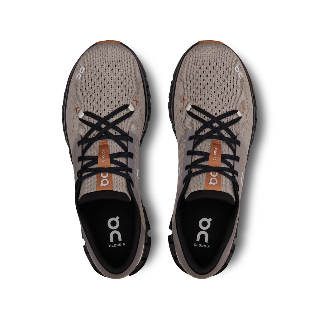 On Running Men Cloud X 4 - Fog / Black