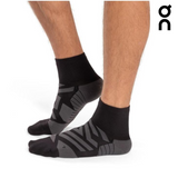 On Running Men Performance Mid Sock - Black / Shadow