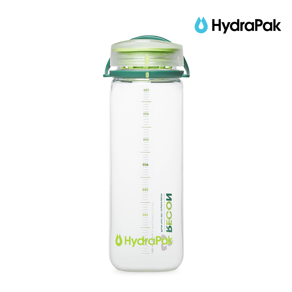 HydraPak Recon Twist & Sip 750ml - Clear / Evergreen & Lime