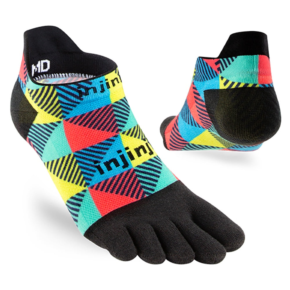 Injinji Spectrum Run Lightweight No-Show Coolmax - Edge