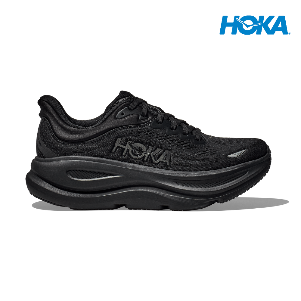 HOKA ONE ONE Bondi 9 ランニングシューズ ブラック HOKA Men Bondi 9 Wide - Black / Black – Liv Activ