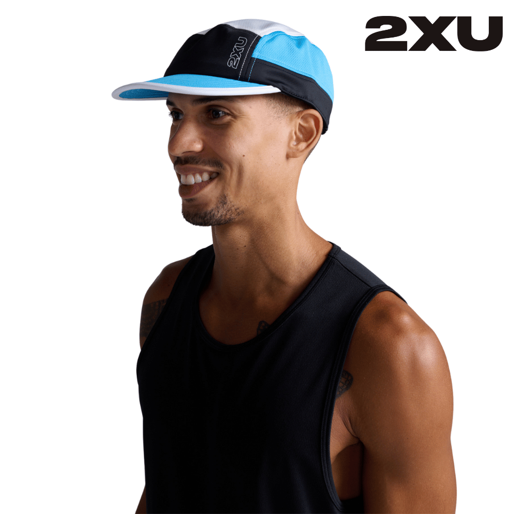 2XU Unisex Light Speed Small Cap - Midnight / Azure Blue