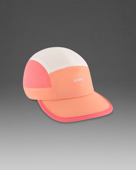 2XU Unisex Light Speed Small Cap - Digital Peach / Pink Glow