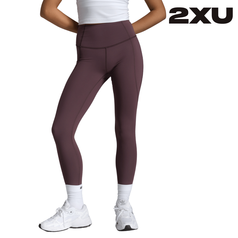 2XU Women Form Soft Touch Hi-Rise Compression Tights - Raisin / Raisin