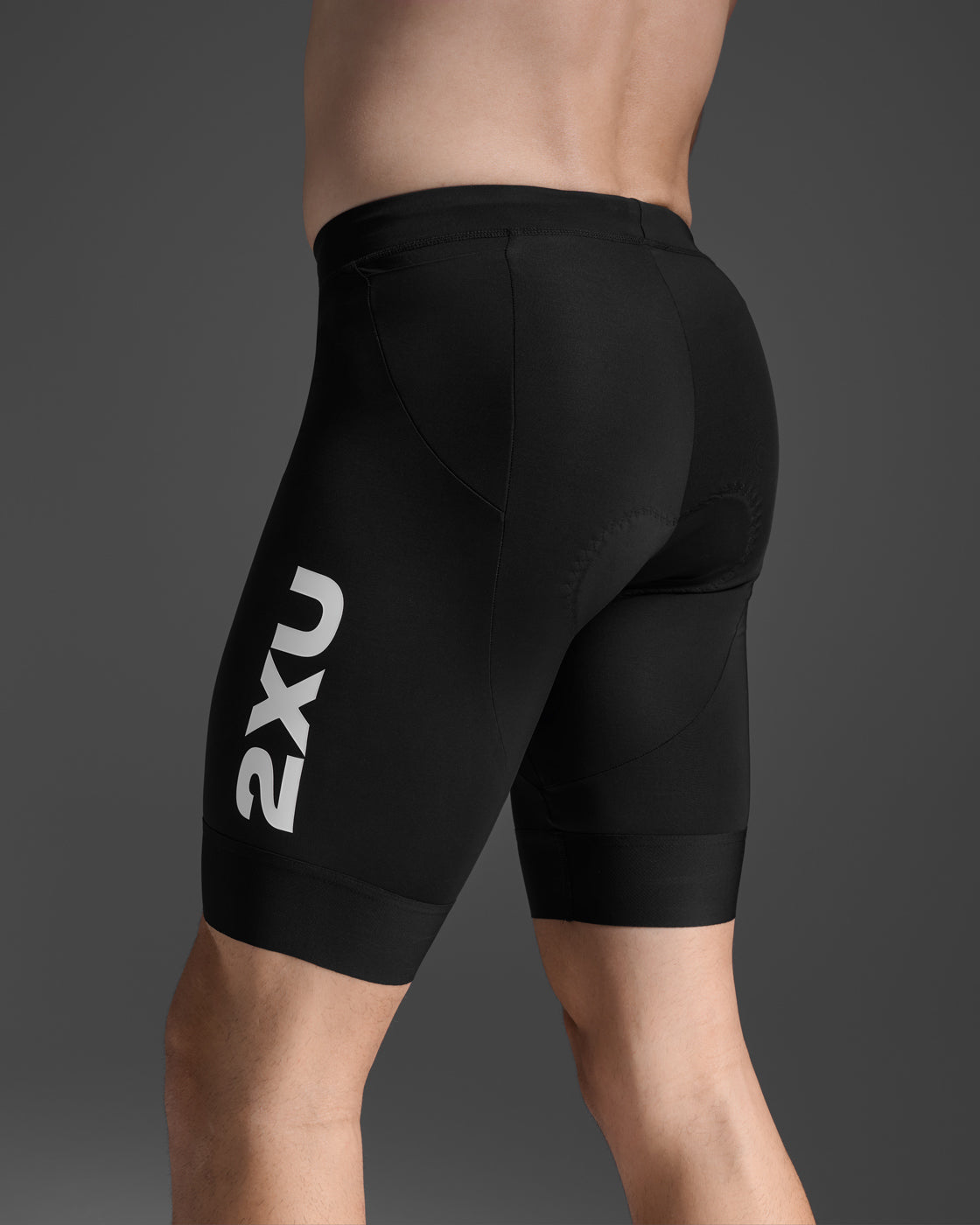 2XU Men Aero 9 Inch Tri Shorts - Black / White