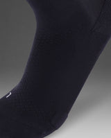 2XU Unisex Vectr Light Cushion Reflective Crew Socks - Black / Silver Reflective