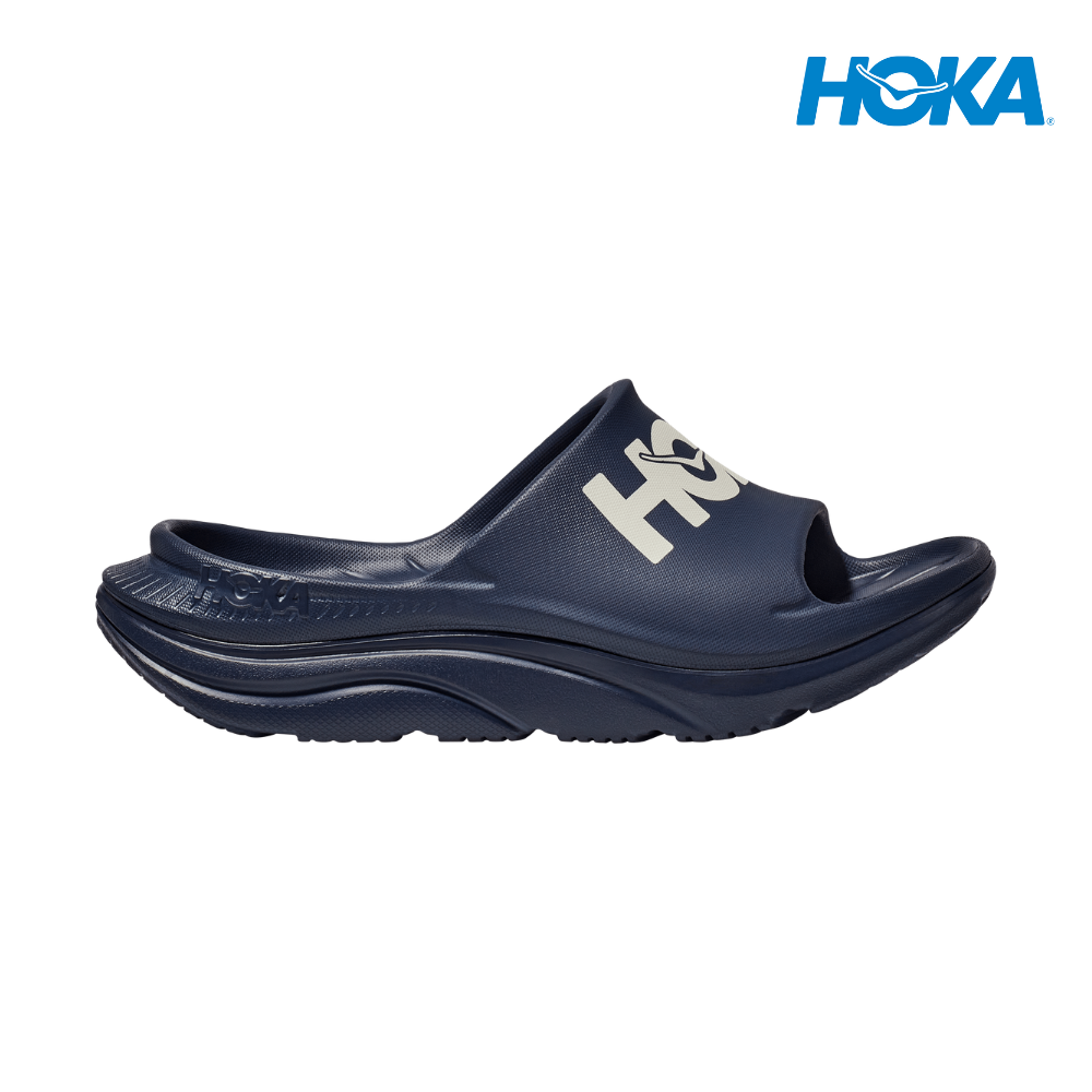 HOKA Unisex Ora Athletic Slide - Varsity Navy / White