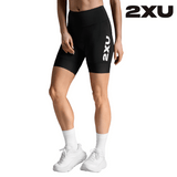 2XU Women Aero Tri 7 Inch Shorts - Black / White