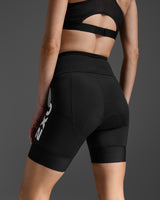 2XU Women Aero Tri 7 Inch Shorts - Black / White