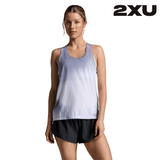 2XU Women Light Speed React Singlet - Glass Gradient Lilac / Silver RF