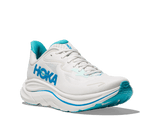 HOKA Men Clifton 10 Wide - White / Skyward Blue