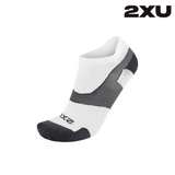Explore 2XU Unisex Vectr Ultralight 1/4 Crew Socks - White / Grey for trail, outdoor & lifestyle use | Liv Activ Singapore