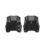 2XU Unisex Run Hydration Vest - Black / Silver Reflective